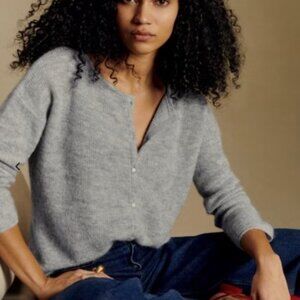 Sezane Gaspard Cardigan Sweater Grey - Size S